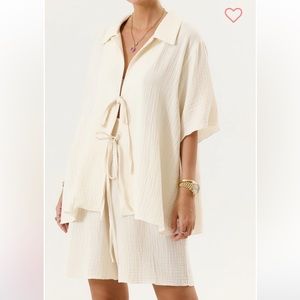 Nothing Fits But Maternity MUSLIN NURSING TOP & SHORTS SET